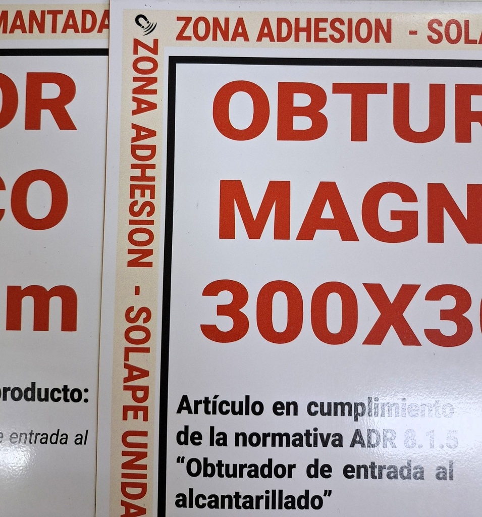 OBTURADOR MAGNÉTICO ALCANTARILLADO - TAMAÑO : 300X300 MM