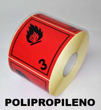 ADHESIVE LABEL CLASS 3 FLAMMABLE LIQUID