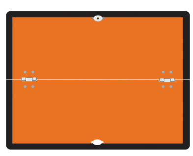 Panel Naranja Plegable ADR  400x300 mm - Horizontal