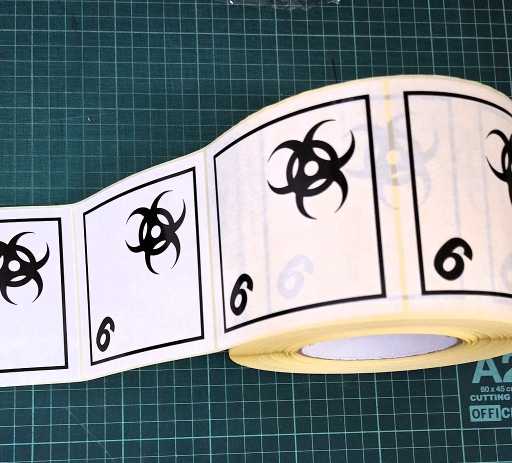 CLASE 6.2 MATERIAS INFECCIONAS 100x100mm - BOBINA