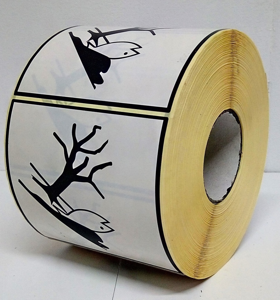 HAZARDOUS ENVIRONMENTAL 100x100mm  Roll 1.000 units 