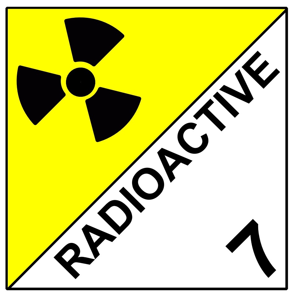 CLASE 7D RADIOACTIVE 250x250mm - Bobina