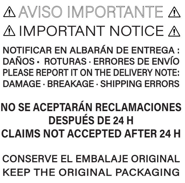 ETIQUETA FLUOR AMARILLO 170X170 MM - IDENTIFICACIÓN BULTO CONDICIONES DE ENTREGA