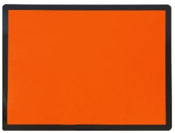 [PN004 PANEL ADR 400X300 SIN TEXTO SIN LINIA] PANEL NARANJA 400X300 REFLECTANTE SIN TEXTO LINEA HORIZONTAL - HOMOLOGADO