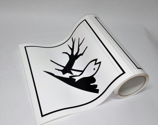 [CLASE MEDIOAMBIENTE 300X300] PELIGRO MEDIOAMBIENTE 300x300 - BOBINA 