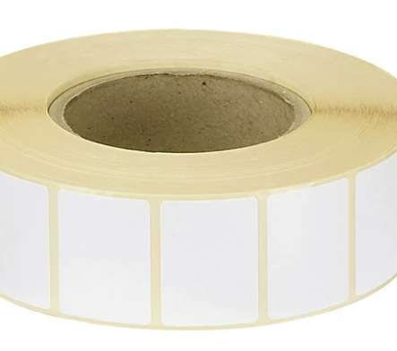 [ETIQUETA BLANCA NUMERACION 60X30 MM] ETIQUETA BLANCA PERSONALIZADA UN____ 60X30 MM BOBINA